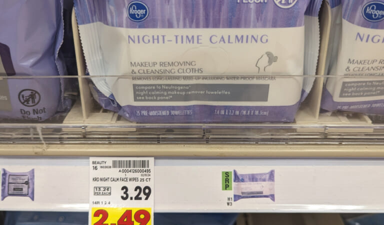 Kroger Facial Wipes Just $1.49 Per Pack