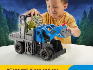 Fisher-Price Imaginext Jurassic World Dominion Break Out Dino Hauler Vehicle w/ T. Rex 5-Piece Playset $9.79 (Reg. $18)
