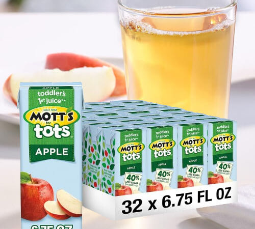 Mott’s for Tots Apple Juice Drink, 32-Count as low as $10.78 After Coupon (Reg. $21.16) + Free Shipping – $2.69 per 8-Count Pack or $0.34/ 6.75-Oz Carton