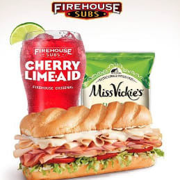 Medium Sub at Firehouse Subs: free w/ medium or large sub, chips, & drinks + in-store