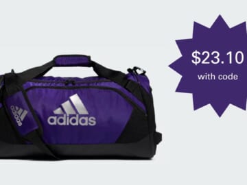 Adidas Medium Duffel Bag $23.10 With Code