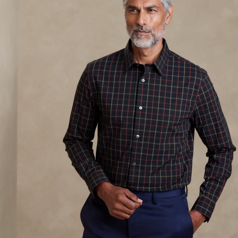 Banana Republic Factory Men's Slim Dress Shirt for $11 in cart + free shipping w/ $50