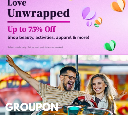 Groupon: Valentine’s Day Gifts 💗 Use code LOVE to Save up to 75% Off Local Deals!