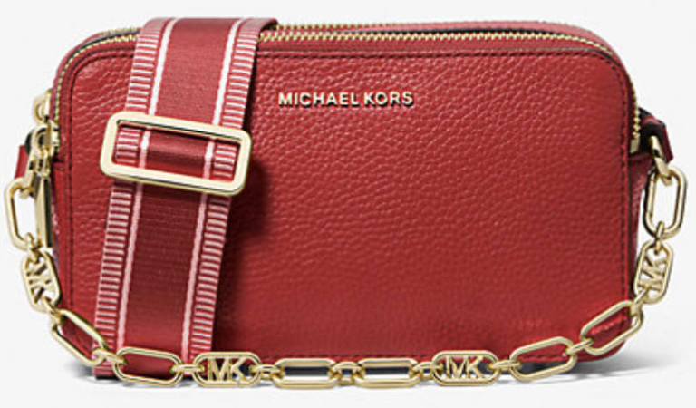 Michael Michael Kors Jet Set Small Pebbled Leather Double Zip Camera Bag for $79 + free shipping