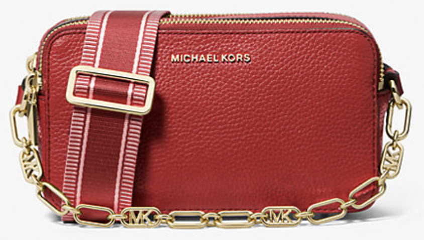 Michael Michael Kors Jet Set Small Pebbled Leather Double Zip Camera Bag for $79 + free shipping