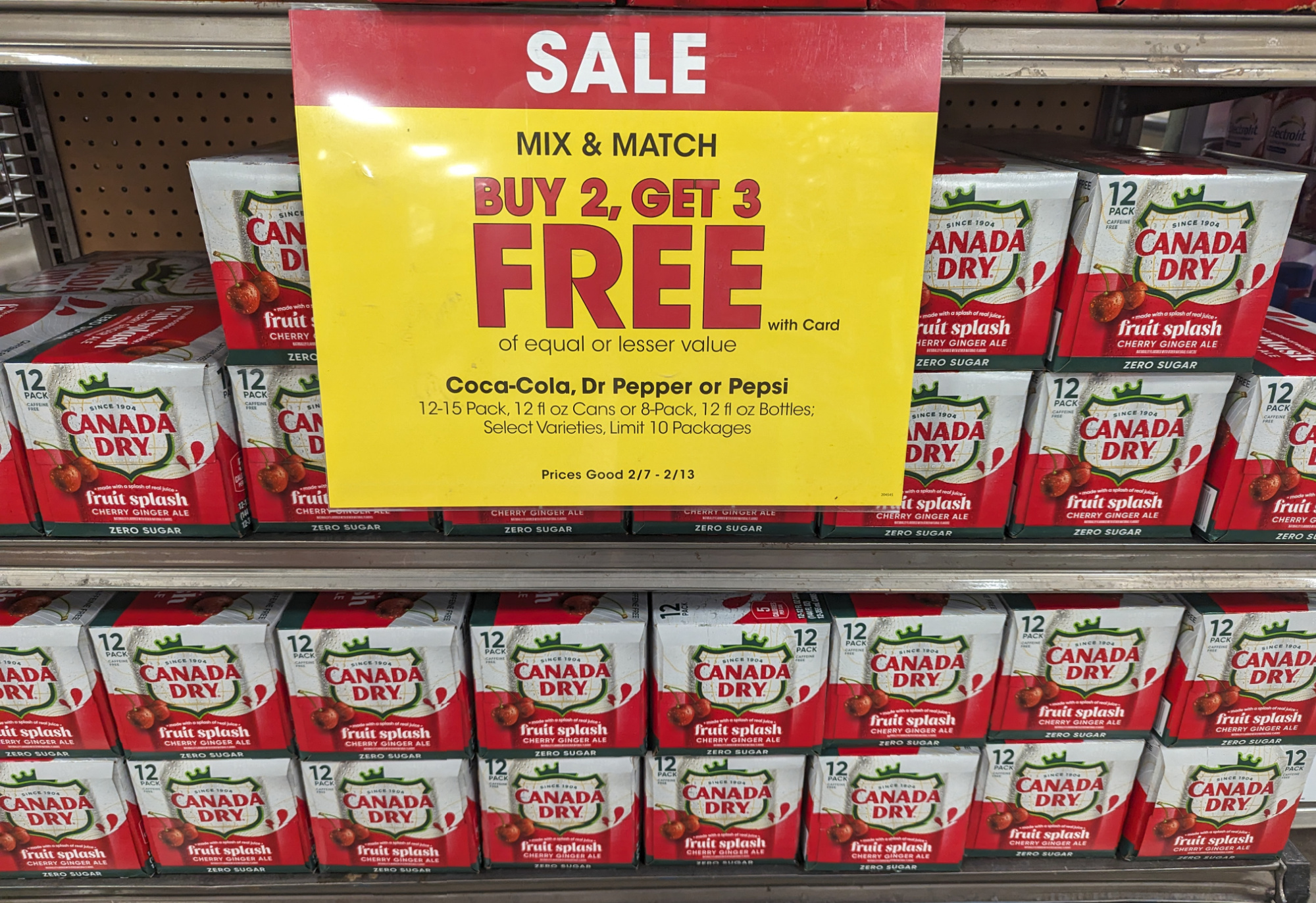 Canada Dry Fruit Splash Ginger Ale 12-Packs As Low As $2.80 Each At Kroger