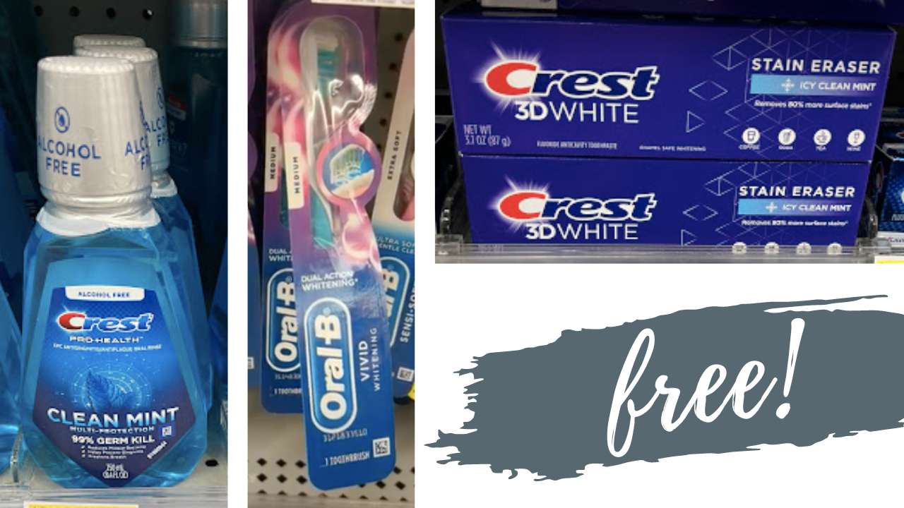Get 4 FREE Oral-B & Crest Items at Walgreens!