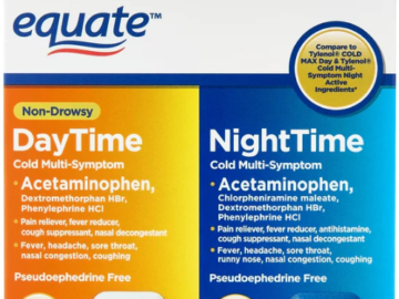 Equate 24-Count Non-Drowsy Day and Night Cold Tablets $2.98 (Reg. $5) – 12¢/Tablet