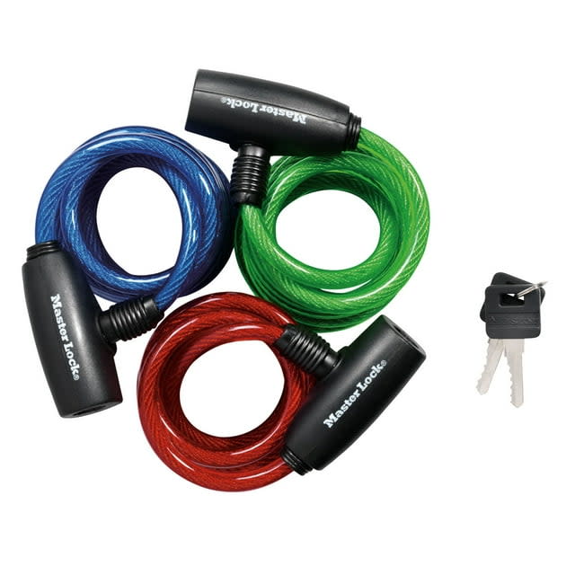 Master Lock 6-Foot Bike Lock Cable w/ Key 3-Pack for $9 + free shipping w/ $35