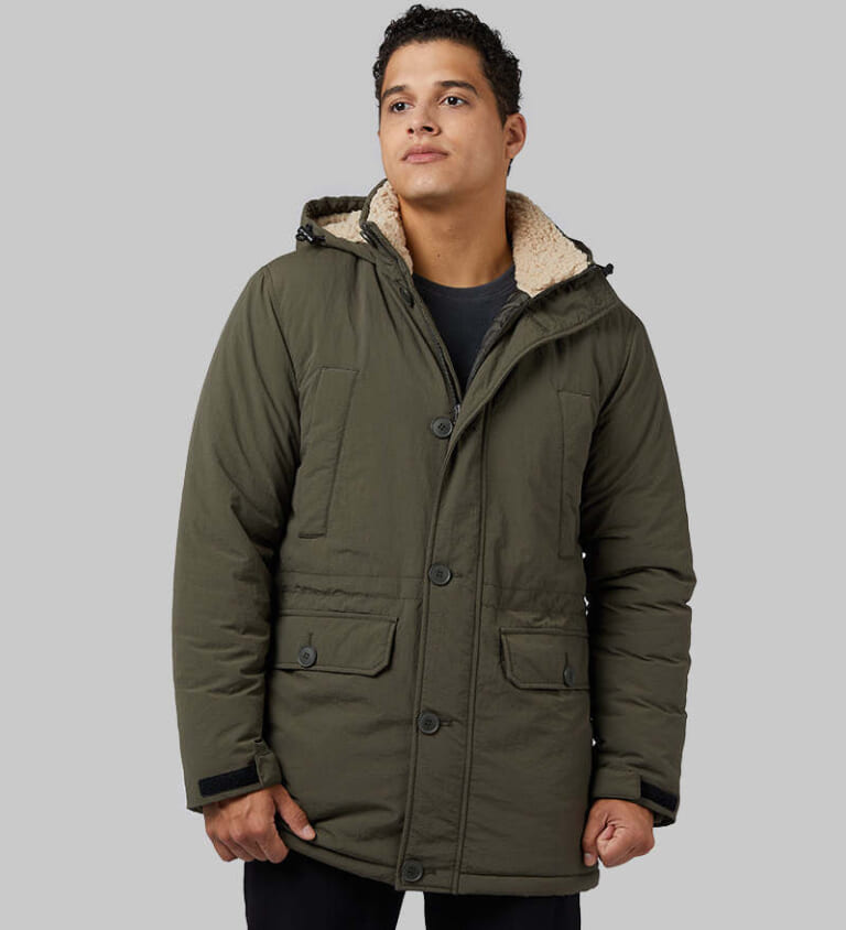 32 Degrees Men's Commuter Tech Sherpa-Lined Parka for $32 + free shipping