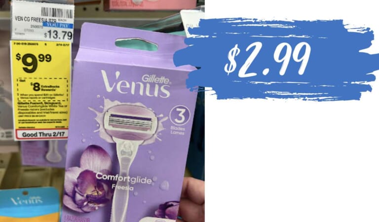 $2.99 Venus ComfortGlide Razors at CVS