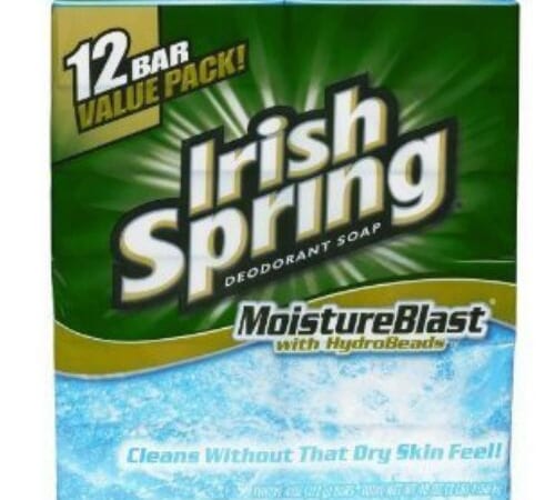 Irish Spring Moisture Blast Deodorant Bar Soap for Men, 12-Pack $5.98 After Coupon (Reg. $9.29) – 50¢/Bar