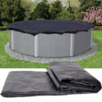Blue Wave Bronze 12-ft Round Above Ground Pool Winter Cover $9 (Reg. $44.98) – 8-Year Warranty, Dark Navy Blue