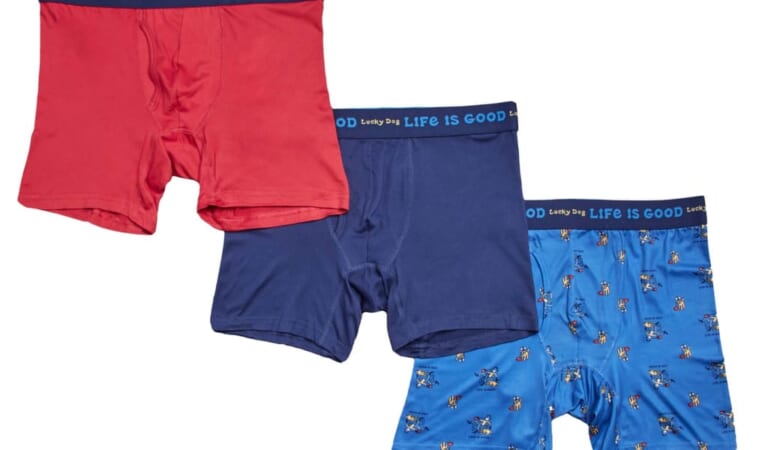 Life Is Good Life is Good Men's Super Soft Boxer Brief 6-Pair for $20 + free shipping