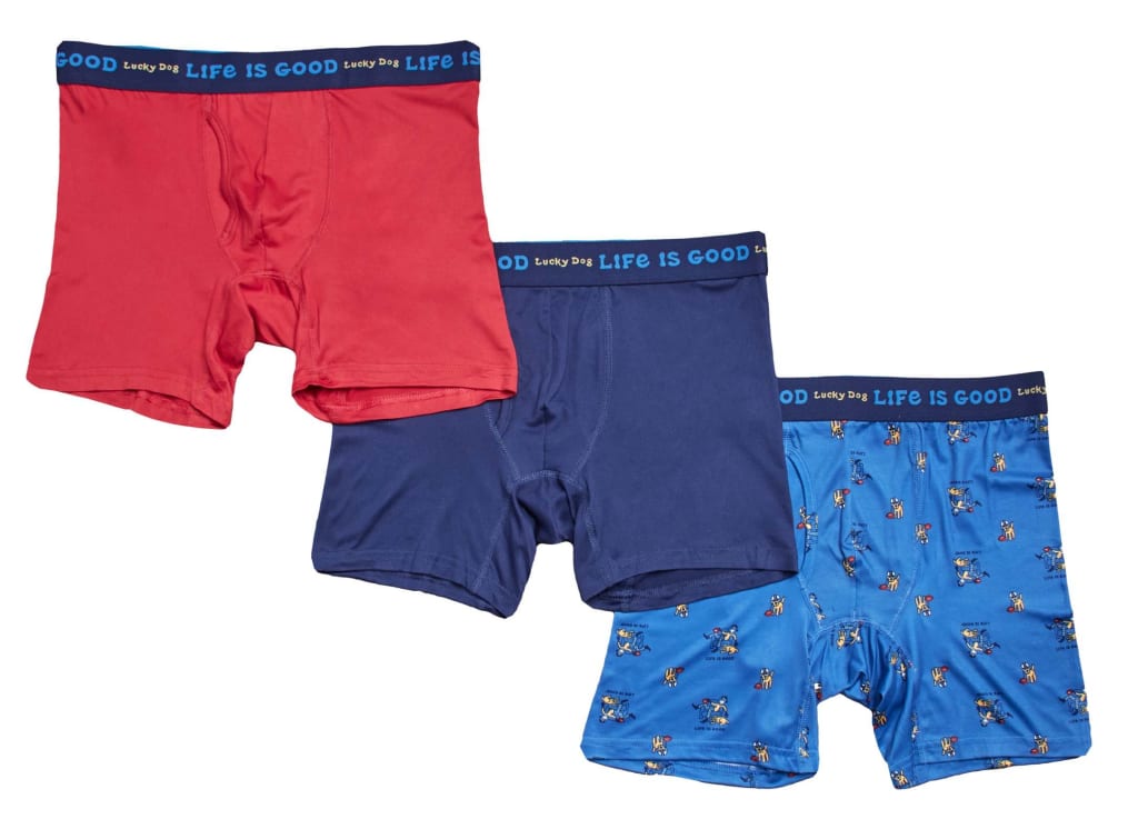 Life Is Good Life is Good Men's Super Soft Boxer Brief 6-Pair for $20 + free shipping