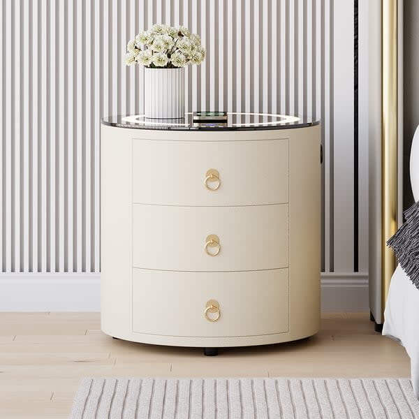 Modern Nightstand w/ Light, Wireless Charging, Speakers, and USB Port for $262 + free shipping