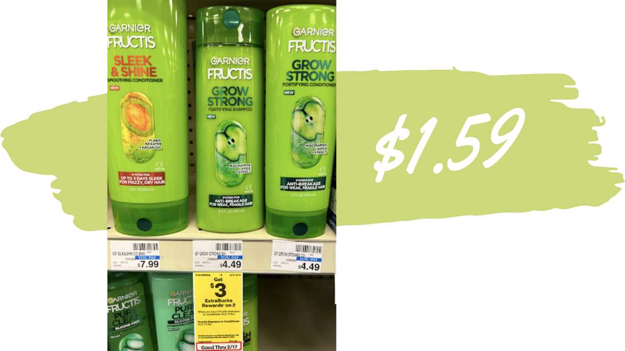 $1.59 Garnier Fructis Haircare | Deals at Walgreens & CVS