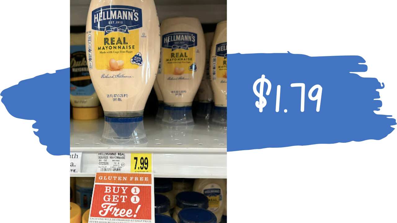 $1.79 Hellmann’s Mayonnaise | Deals at Publix & Lowes Foods