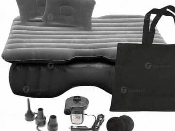 Zone Tech Inflatable Travel Car Mattress with Pump