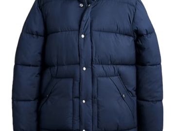 J.Crew Factory Men's Puffer Jacket (M or XL only) for $36 + free shipping w/ $99