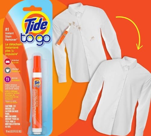Tide Stain Remover To Go Pen as low as $2.23 After Coupon (Reg. $5) + Free Shipping – Instant Spot Remover for Clothes