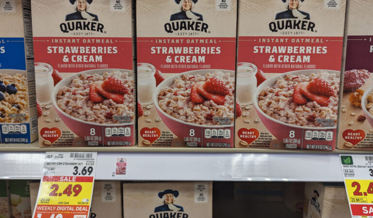 Quaker Instant Oatmeal Just $1.49 At Kroger