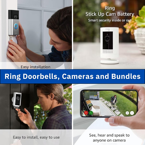 Ring Doorbells, Cameras and Bundles from $39.99 Shipped Free (Reg. $59.99+)