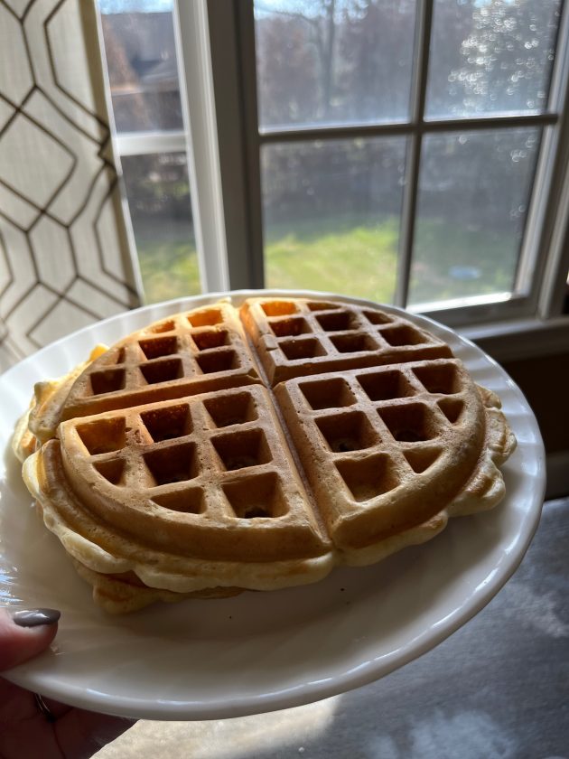 waffles on a plate