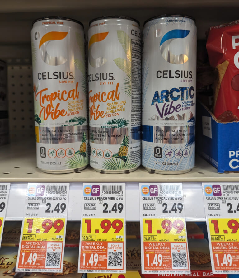 Celsius Energy Drinks As Low As $1.49 at Kroger