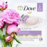 Dove 2-Pack Indulging Sweet Cream & Peony Moisturizing Bar Soap as low as $2.69/Box when you buy 4 (Reg. $4.49) + Free Shipping – $1.35/Bar