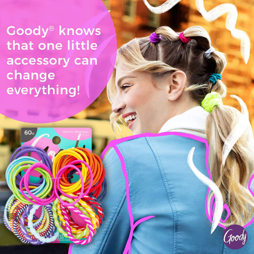 Goody 60-Count Ouchless Elastic Hair Ties as low as $3.35 EACH Set when you buy 4 (Reg. $5) + Free Shipping – 6¢/Hair Tie