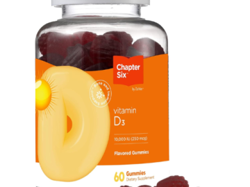 Zahler 60-Count Chapter Six Vitamin D3 Gummies as low as $1.99 After Code + Coupon (Reg. $10) + Free Shipping – 3¢/Gummy