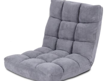 Adjustable 14-Position Microsuede Floor Chair