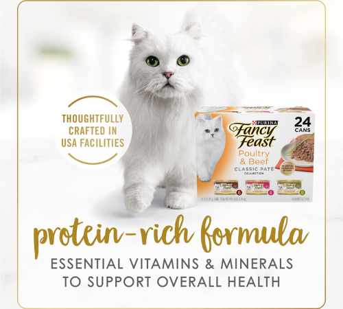 Purina Fancy Feast 24-Count Poultry and Beef Wet Cat Food Variety Pack as low as $13.75 Shipped Free (Reg. $21) – 57¢/3 Oz Can