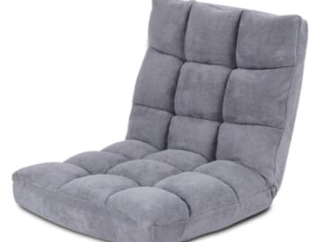 Adjustable 14-Position Microsuede Floor Chair