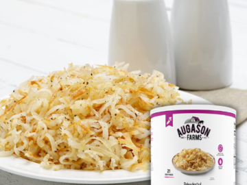 Augason Farms Dehydrated Potato Shreds, 1Lb 7 Oz $8.14 (Reg. $16) – 21 Servings, 39¢ per Serving, + 25-Year Shelf Life!