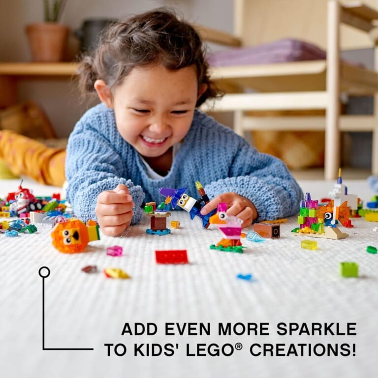 LEGO Classic Creative Transparent Bricks Building Set, 500-Piece $27 (Reg. $42)