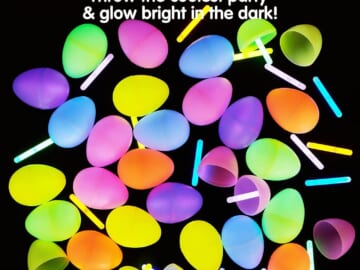 Set of 72 Glow In The Dark Easter Eggs $14.99 (Reg $25) – $0.21 Each + 100 Eggs with 150 Glow Sticks only $24 + More