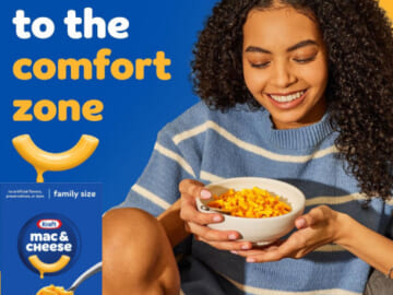 Kraft Original Macaroni & Cheese Family Size Dinner Box as low as $1.90 Shipped Free (Reg. $2.46) – 6 Servings, $0.32/Serving