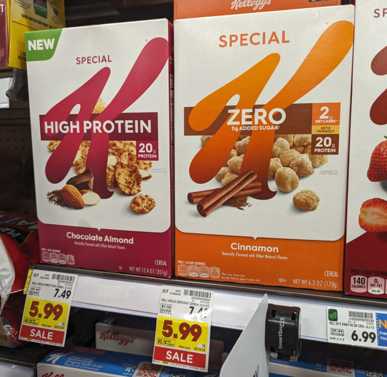 Kellogg’s Special K High Protein or Zero Sugar Cereal Just $4.49 At Kroger (Regular Price $7.49)