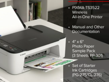 Canon PIXMA Wireless All-in-One Color Printer $39 Shipped Free (Reg. $49)