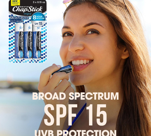 ChapStick 3-Pack SPF 15 Moisturizer Original Lip Balm Tubes as low as $2.96 when you buy 4 After Coupon (Reg. $4.45) + Free Shipping – 99¢/0.15 Oz Tube