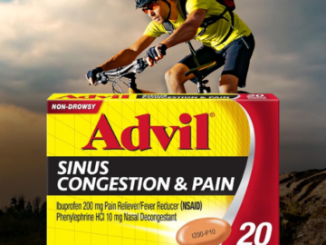 Advil 20-Count Sinus Congestion and Pain Relief Medicine Tablets as low as $8.53 when you buy 4 (Reg. $10) – 43¢/Tablet