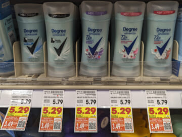 Degree Deodorant Just $3.49 At Kroger (Regular Price $5.79)