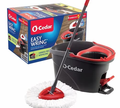 *RARE* O-Cedar EasyWring Microfiber Spin Mop & Bucket System only $27.99!