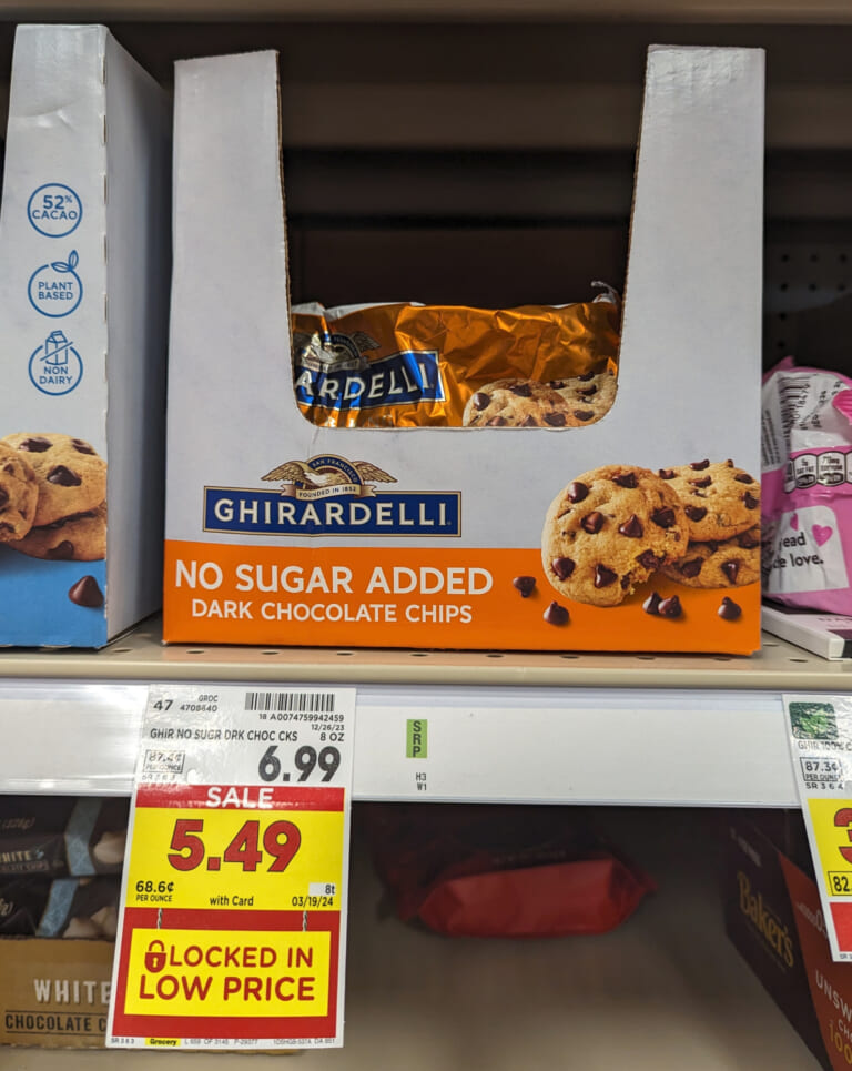 Ghirardelli No Sugar Dark Chocolate Chips Just $3.74 At Kroger (Regular Price $6.99)