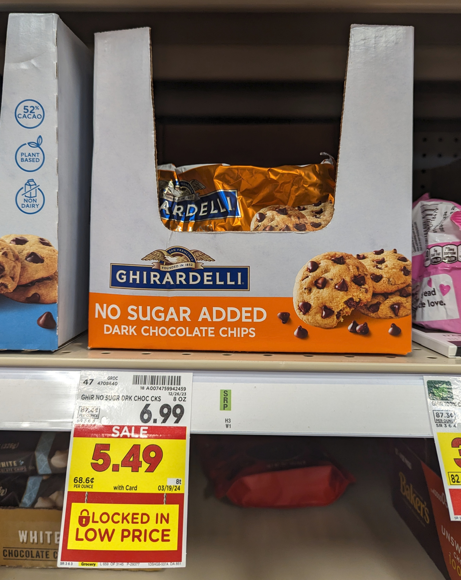 Ghirardelli No Sugar Dark Chocolate Chips Just $3.74 At Kroger (Regular Price $6.99)
