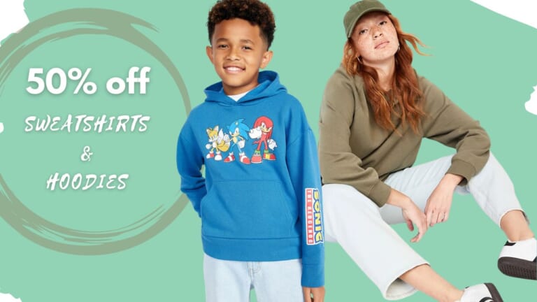 Old Navy Sweatshirts & Hoodies 50% Off Today Only