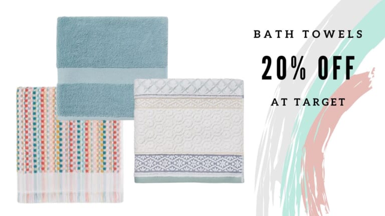 Target | 20% Off Bath Towels | Ends Today!