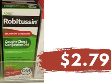 $2.79 Robitussin Cough Medicine at the Publix Extra Savings Event